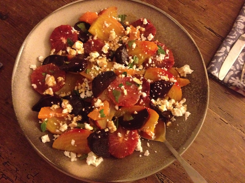 Beets, Blood Oranges and Feta
